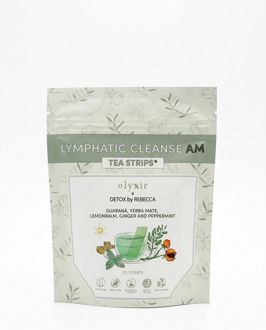 Lymphatic Cleanse Tea Strips AM | Guarana | Makes 25 Cups of Tea