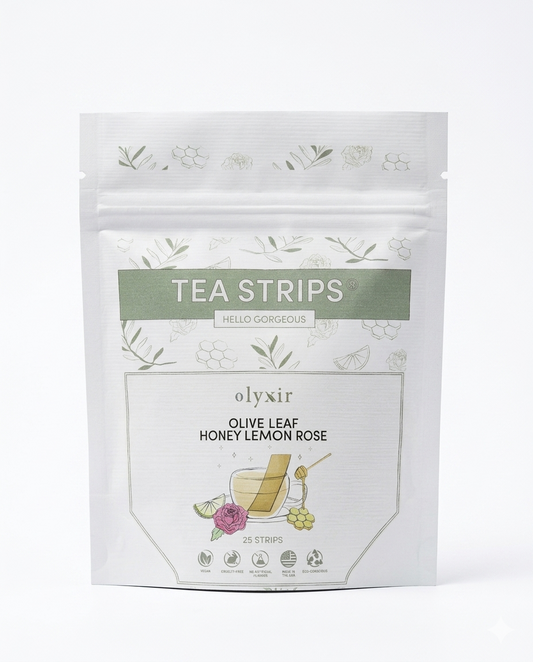 Hello Gorgeous | Olive Leaf Honey Lemon Rose | Makes 25 Cups of Tea