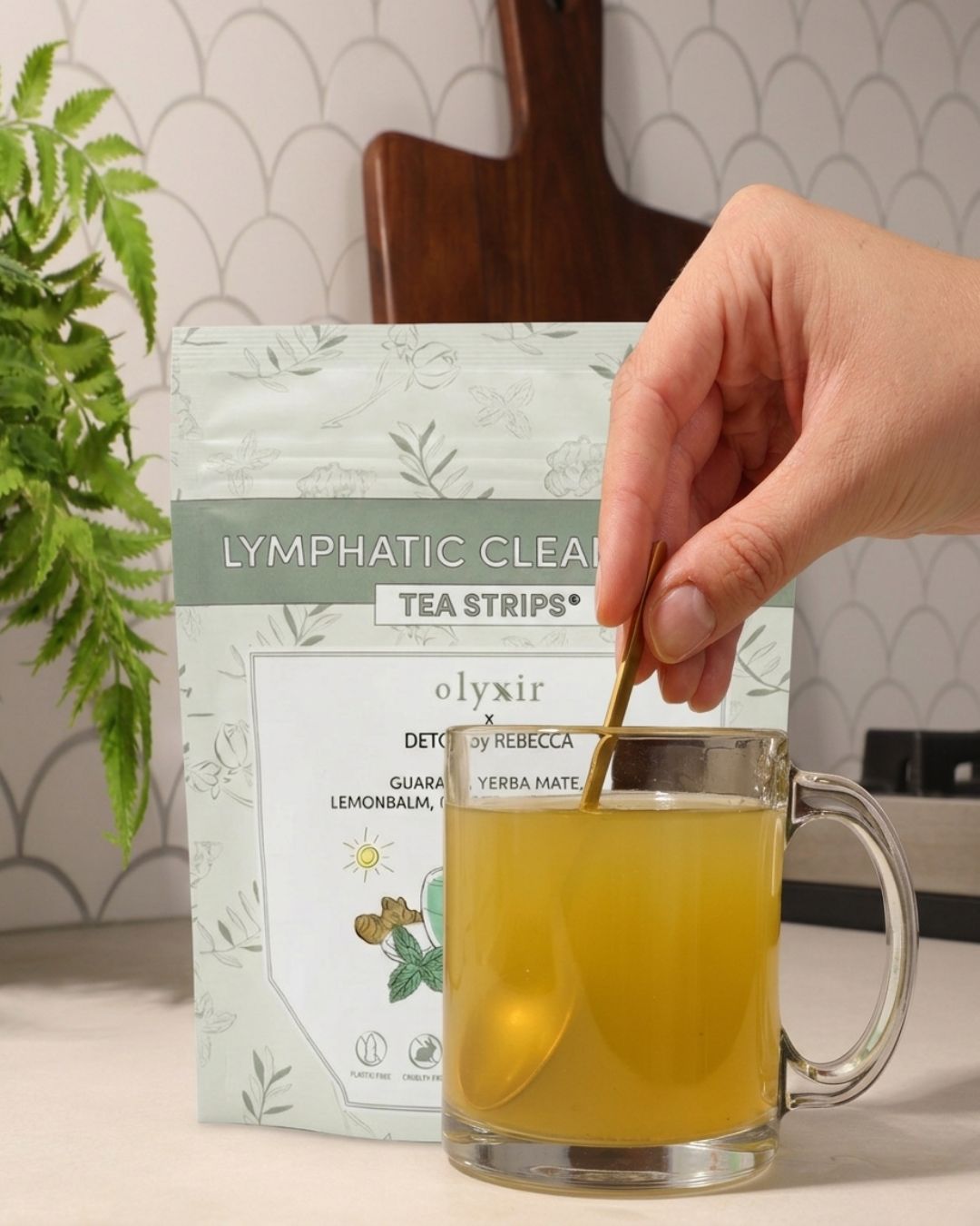 Lymphatic Cleanse Tea Strips AM | Guarana | Makes 25 Cups of Tea