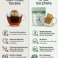 Glow Tea Strips | Black Tea Wild Berry Elderberry Valerian | Makes 25 Cups of Tea