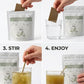 Energize Tea | Matcha Latte Tea Strips | Makes 25 Cups of Tea