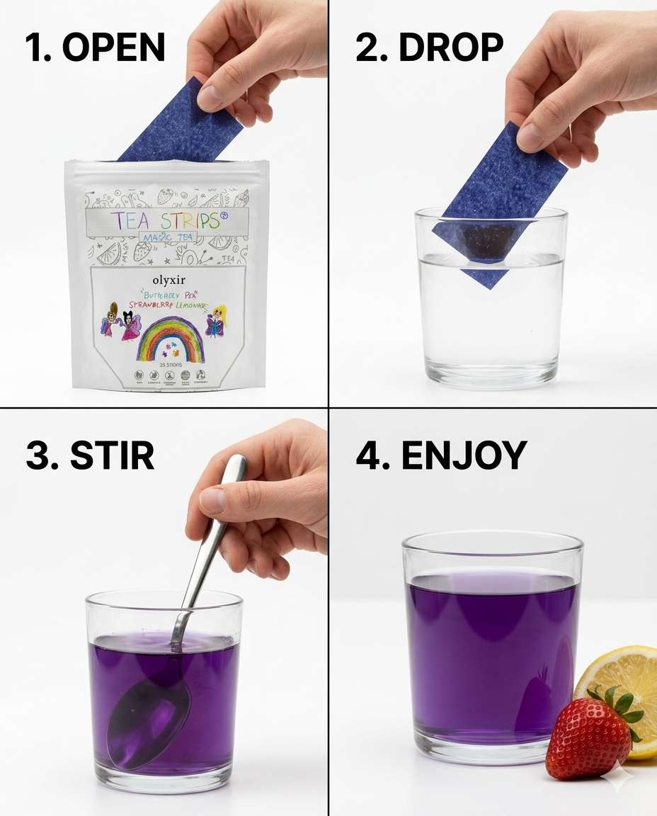 Magic Tea | Butterfly Pea Strawberry Lemonade | Makes 25 Cups of Tea