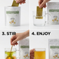 Detox | Ginger Peach Tea Strips | Makes 25 Cups of Tea