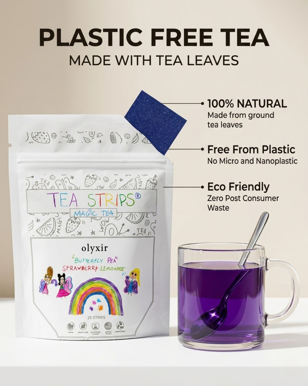 Magic Tea | Butterfly Pea Strawberry Lemonade | Makes 25 Cups of Tea