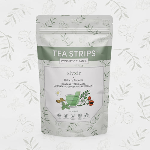 Lymphatic Cleanse Tea Strips AM | Guarana | 25 Servings
